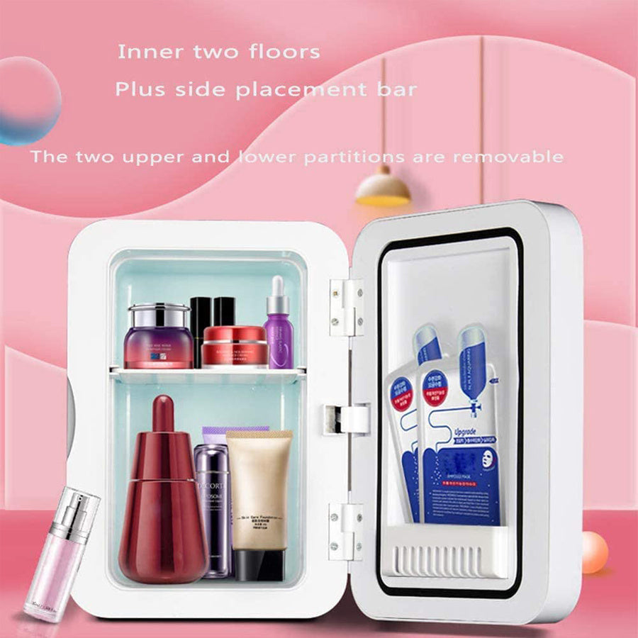 Mini Makeup Fridge – Portable Cosmetic Cooler & Warmer