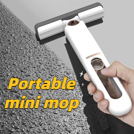 Quick Clean-Portable Self-Squeeze Mop