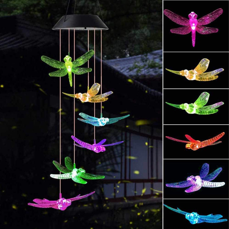 Solar Hummingbird Wind Chime-Solar Hanging Garden Light